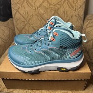 Hoka One One W Toa GTX Vibram 1112033 Trail Hiking Mid‎ Sneakers Women's Size 10